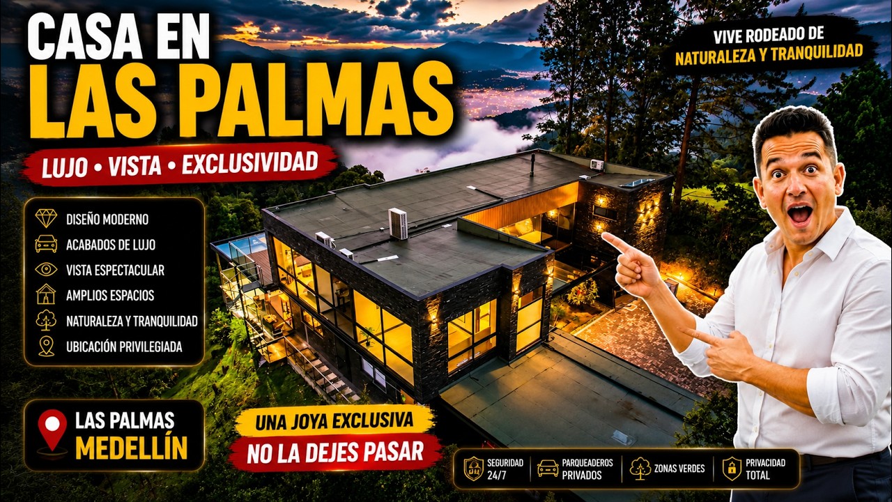 MODERNA CASA CON VISTA A MEDELLIN-- PISCINA $7.100MM
