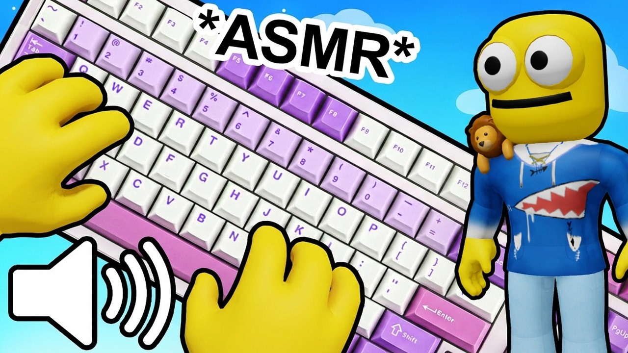 OBBY BRUIT DE CLAVIER SATISFAISANT (ASMR KEYBOARD ROBLOX OBBY)