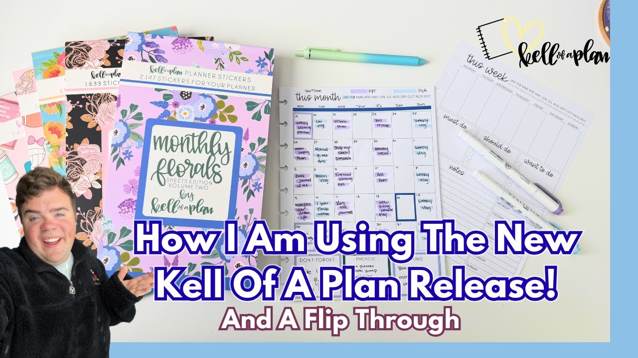 How I Use The Monthly Planning Sheets | NEW Kell Of A Plan Haul