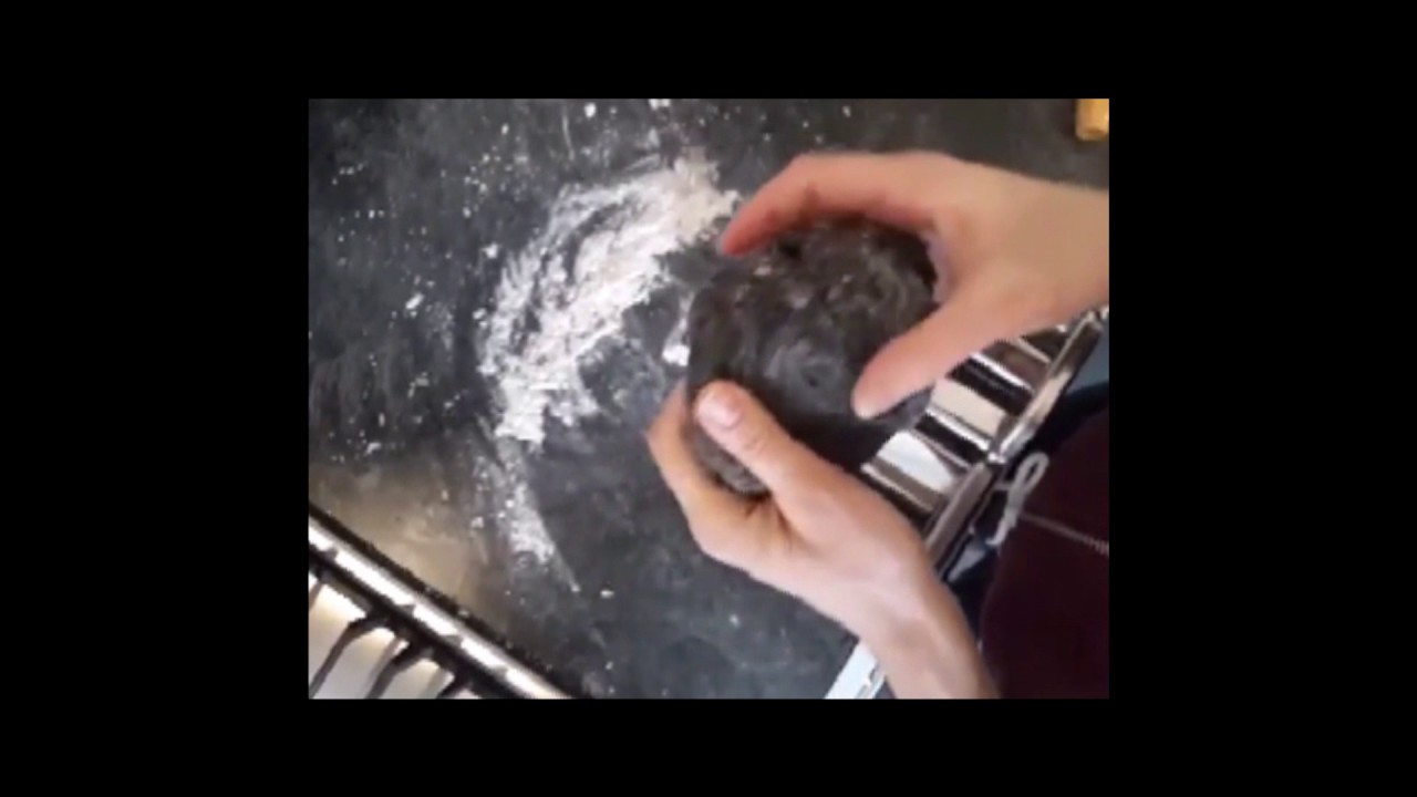 Homemade Black Pasta