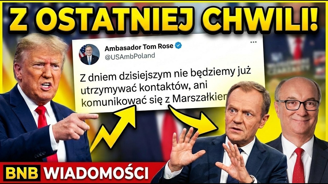 Z OSTATNIEJ CHWILI! TRUMP ZRYWA RELACJE Z POLSKĄ?! Poszło o Czarzastego