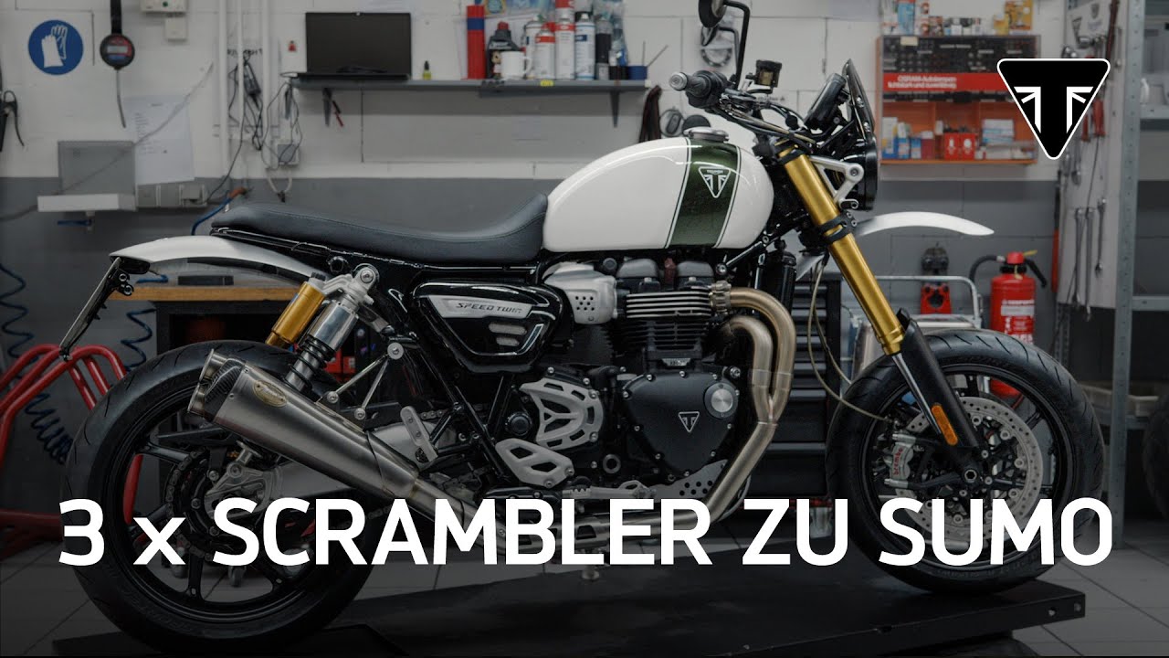 3 neue Umbauten - Triumph 1200 Scrambler zur Super Moto