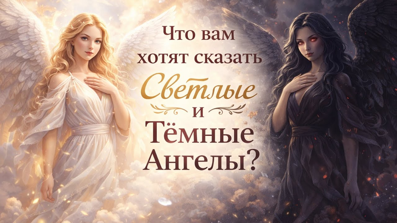 Что вам хотят сказать Светлые и Тёмные Ангелы? Гадание Tarot расклад мистика 