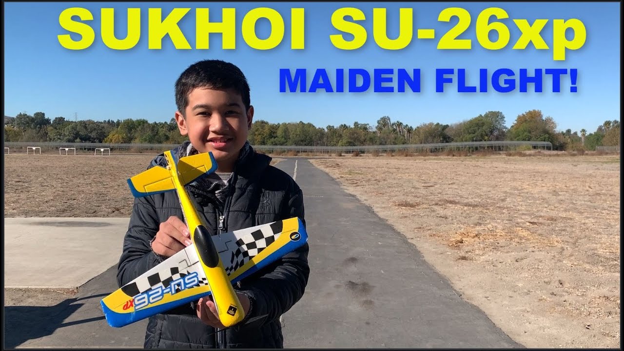 Parkzone Sukhoi SU-26xp - Maiden Flight!