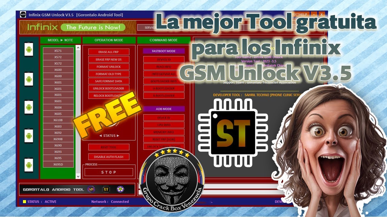 La mejor Tool gratuita para los Infinix GSM Unlock V3.5