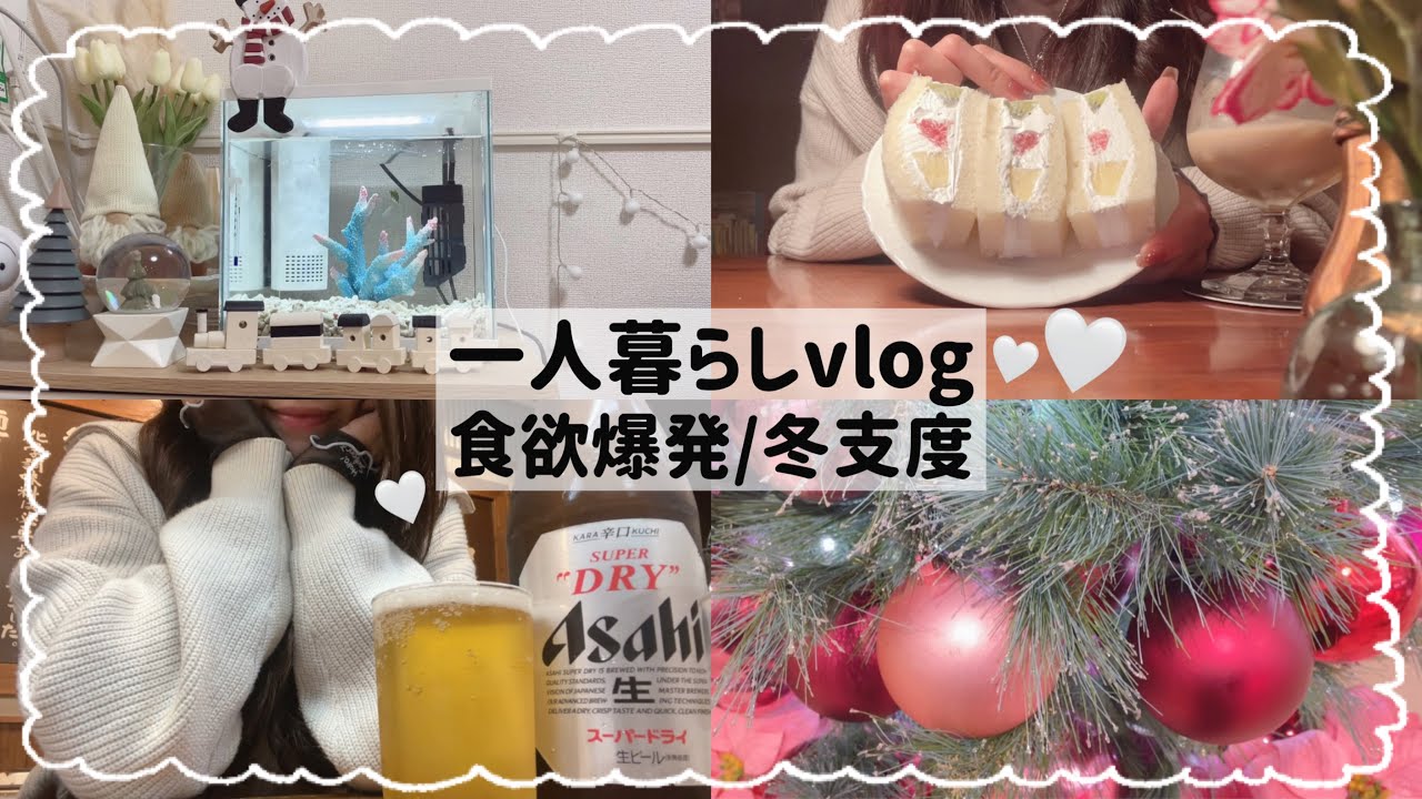 【一人暮らし会社員】食欲が爆発した日🍖❤️‍🔥/スリコ購入品で冬支度⛄️❄️