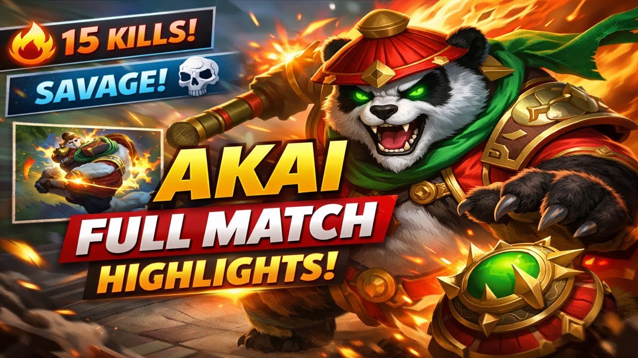 Akai Full Game Gameplay | Complete Match Breakdown Mobile Legends 
