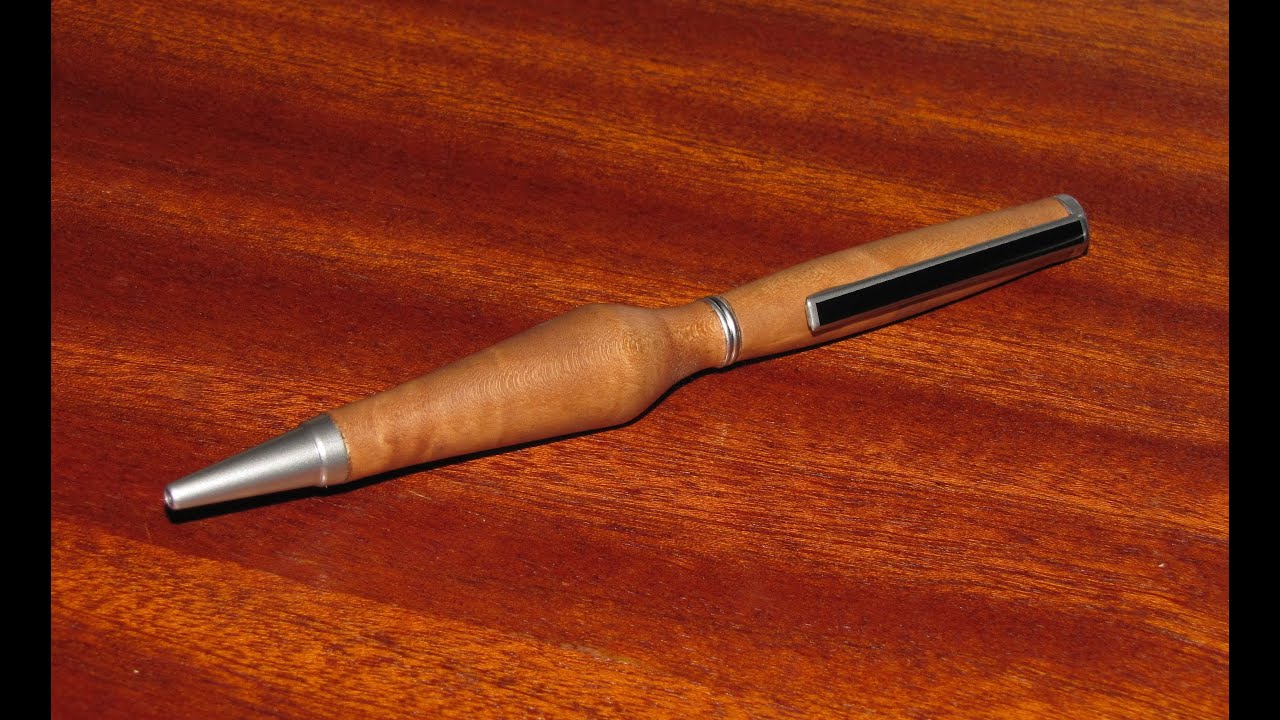 turning a maple wood pen  on sieg c3 mini lathe