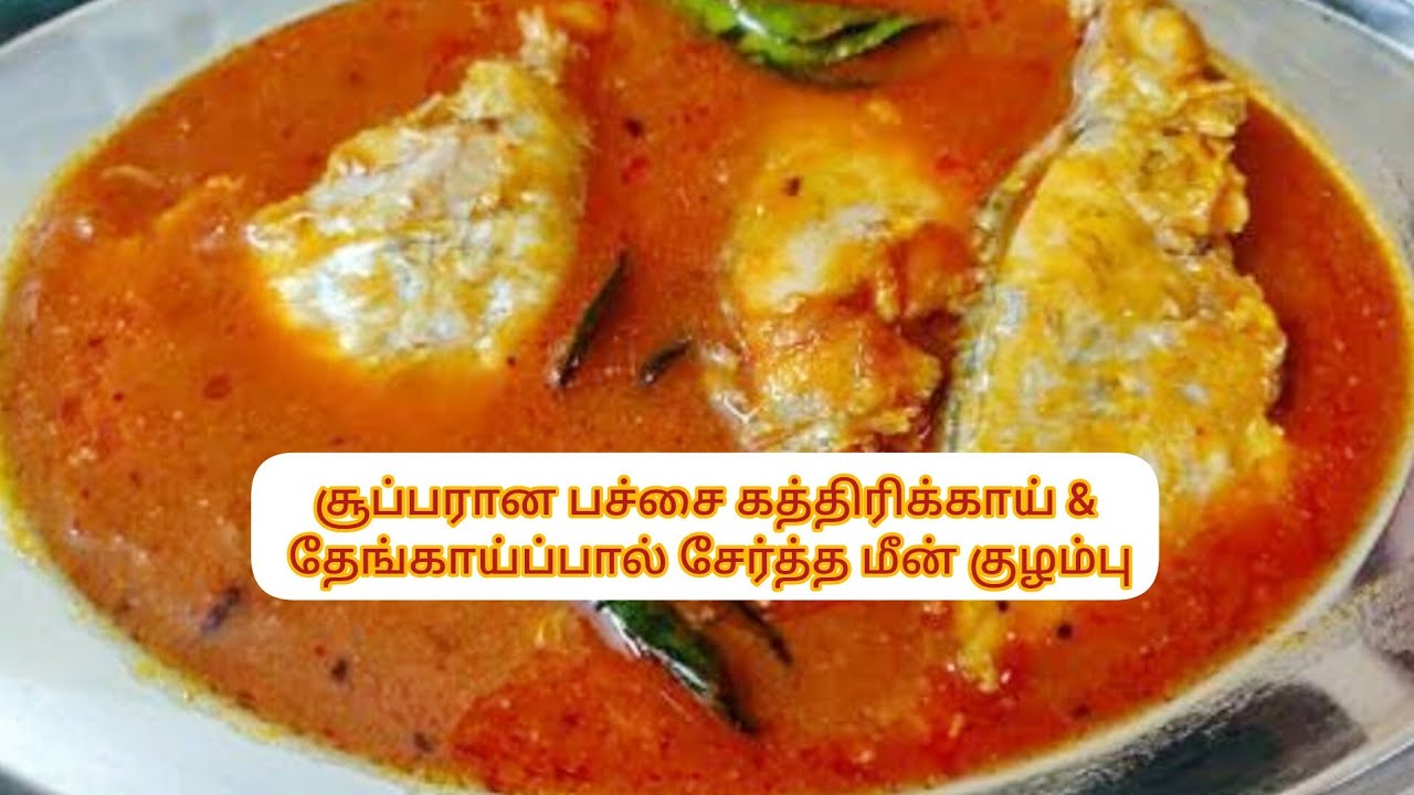 சூப்பரான பச்சை கத்திரிக்காய் & தேங்காய்ப்பால் சேர்த்த மீன் குழம்பு! 🔥😋 வாங்க… சூடா சாப்பிடலாம்!