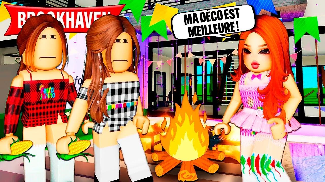 La fille pensait avoir la plus belle déco de fête foraine ! Histoires Brookhaven RP | Roblox