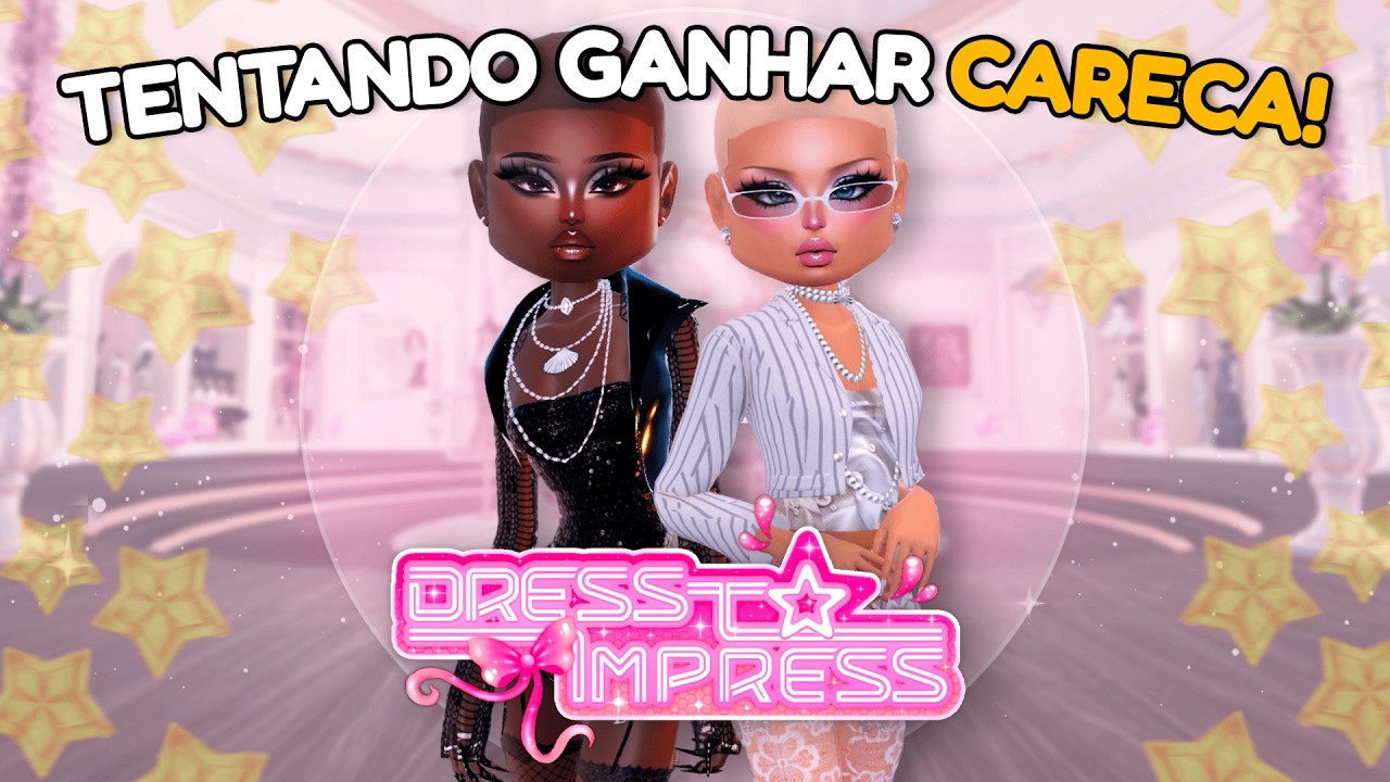 Tentando ganhar CARECA no SERVIDOR MASTER do DRESS TO IMPRESS (será que eu consegui?)
