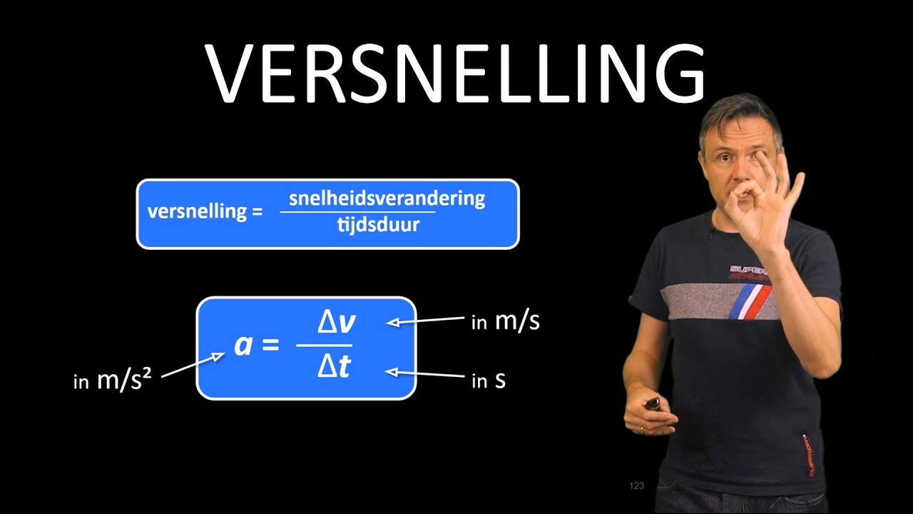 Natuurkunde uitleg VERSNELLING
