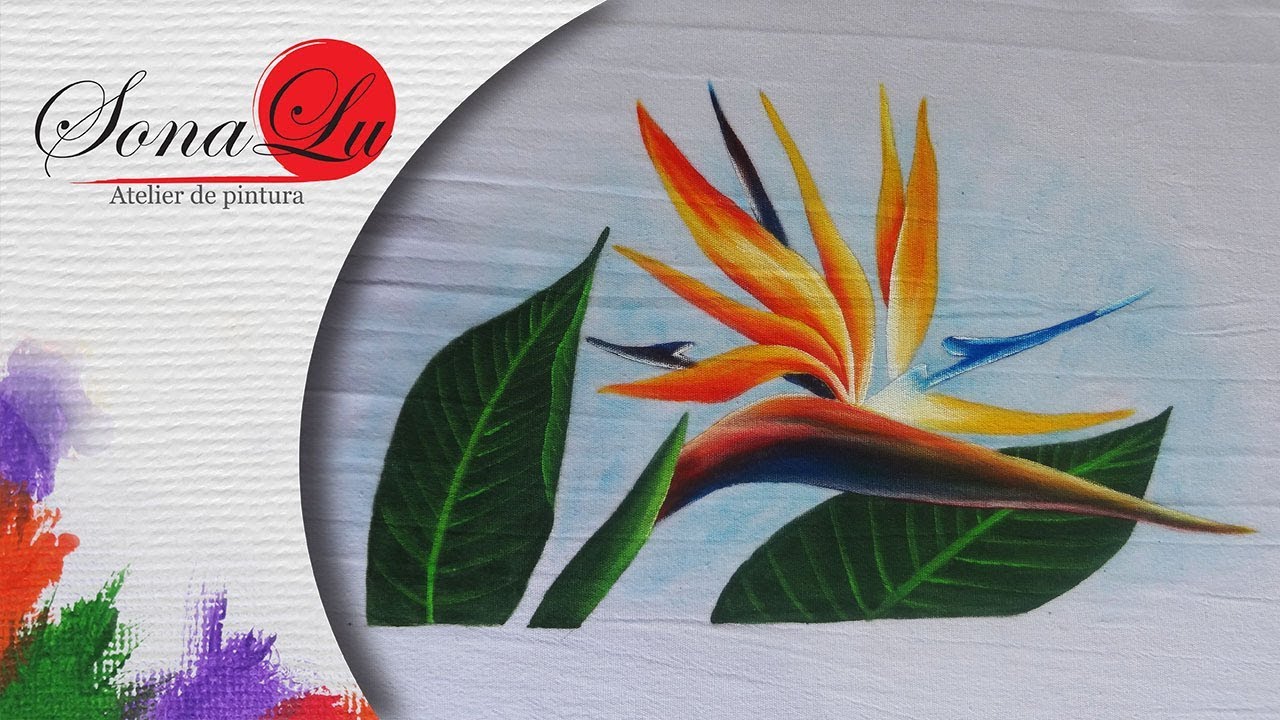 Aula 205 - Strelitzia em Pano de Prato
