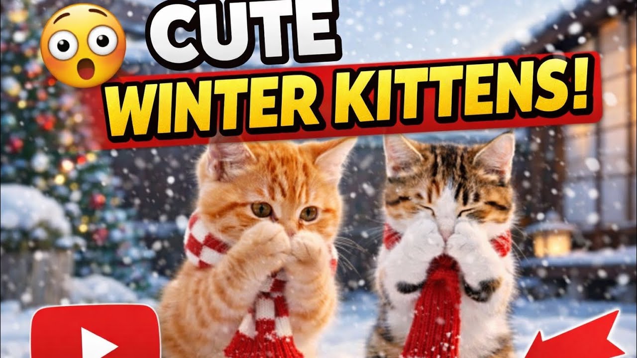 MIMI LẦN ĐẦU ĐẮP NGƯỜI TUYẾT VÀ VÀO RỪNG THÔNG CÙNG MẸ|mama cat|baby cat|MÈO CAM.#cat #cute #dongvat