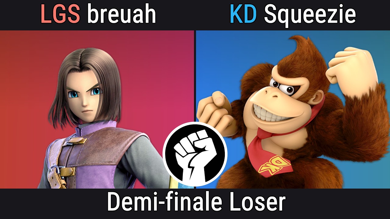 Bagarre'Fest #12 | Breuah (Héro) Vs Squeezie (Donkey Kong) Losers Semi Final