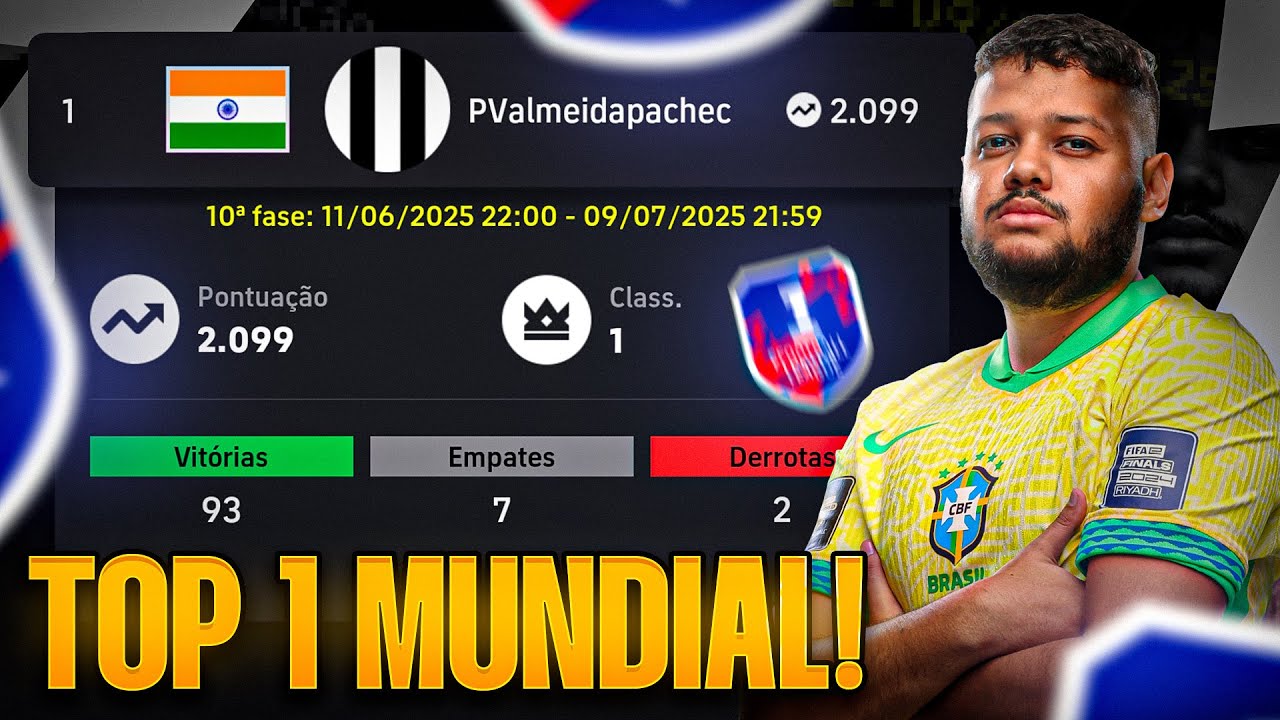 Top 1 MUNDIAL na liga efootball mobile