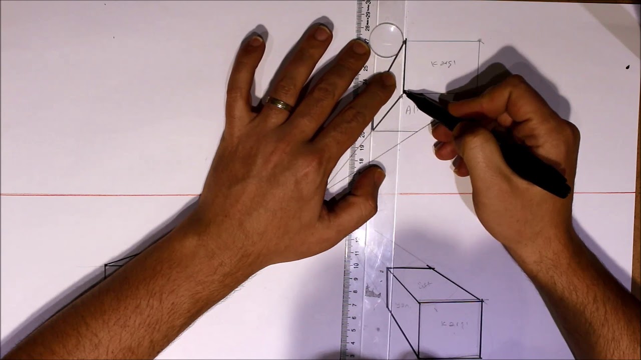 KOLAY PERSPEKTİF KUTU ÇİZİMİ