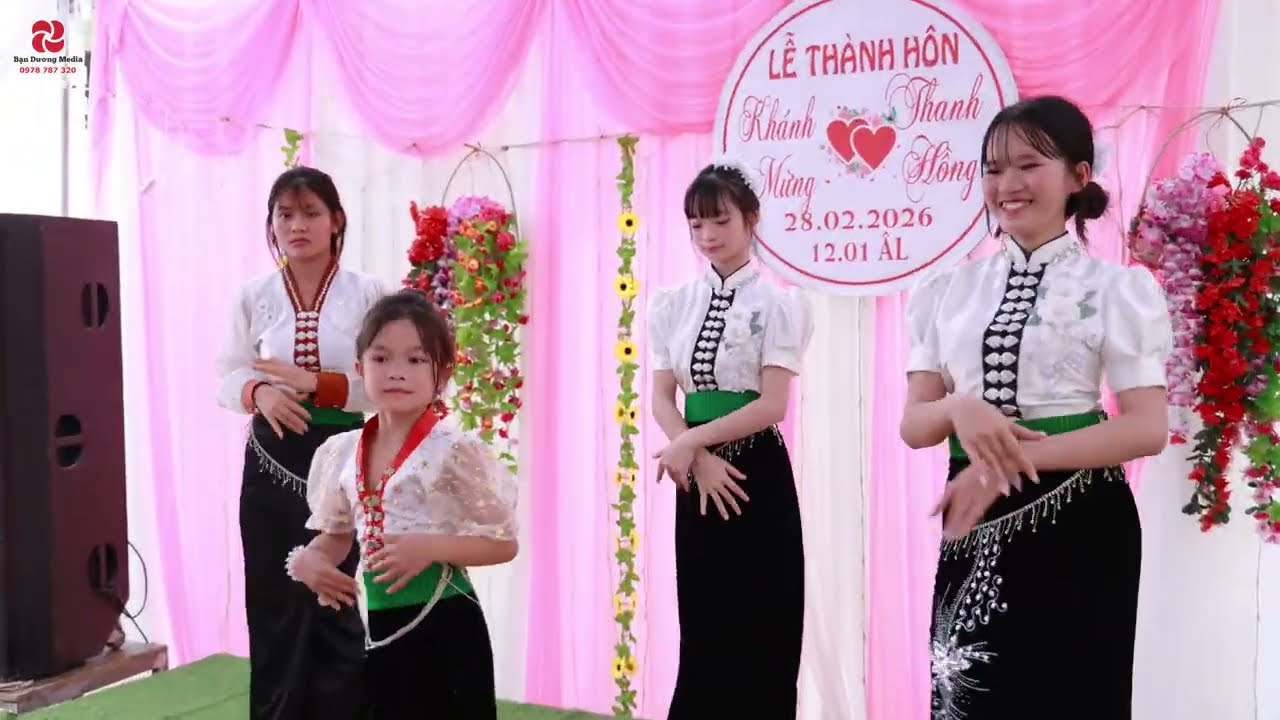 Bài múa TIẾNG KHÈN MÙA BAN NỞ mừng Lễ Thành Hôn Khánh Mừng & Thanh Hồng II Bạn Dương TV