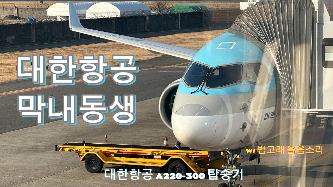 [대한항공] 울산 → 김포 KE1848 탑승기 I 대한항공에서 가장 작은 비행기(w/ 울산공항) I Korean Air A220-300 Economy