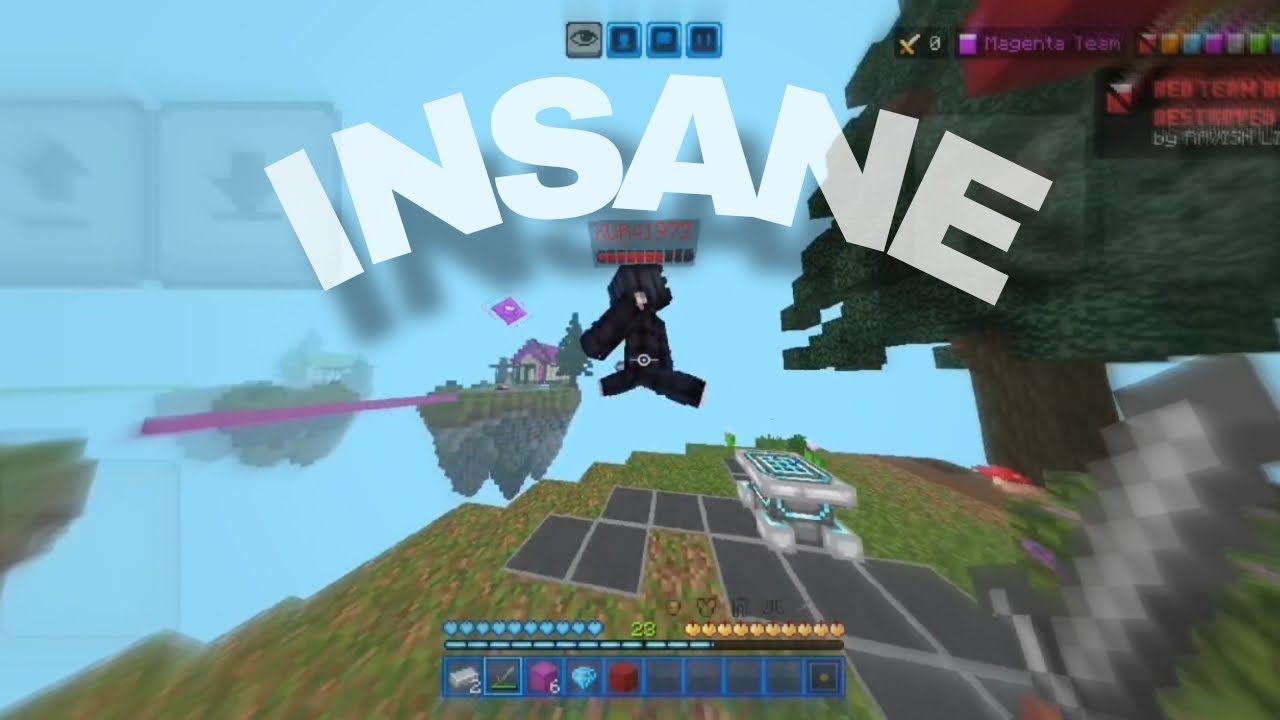Destroying everyone bed in HIVE BEDWARS 