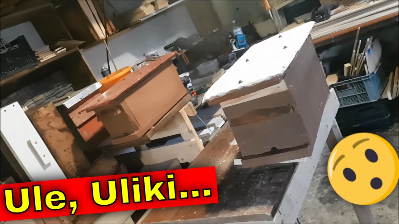 Budowa ulików weselnych z grubej deski | Budowa ula odkładowego na 8 ramek dadanta.