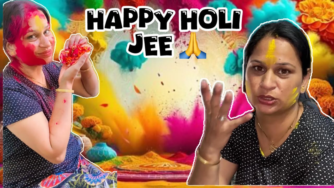 Happy Holi My family 🫟 @Anuvirukapoorvlogs989  #viral #familyvlog #sportme 