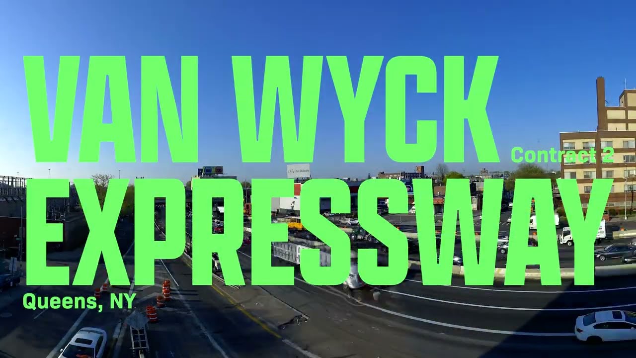 Work in Progress -  NYSDOT Van Wyck Expressway Contract 2, Super Weekend No. 1 April 22nd and 23rd.