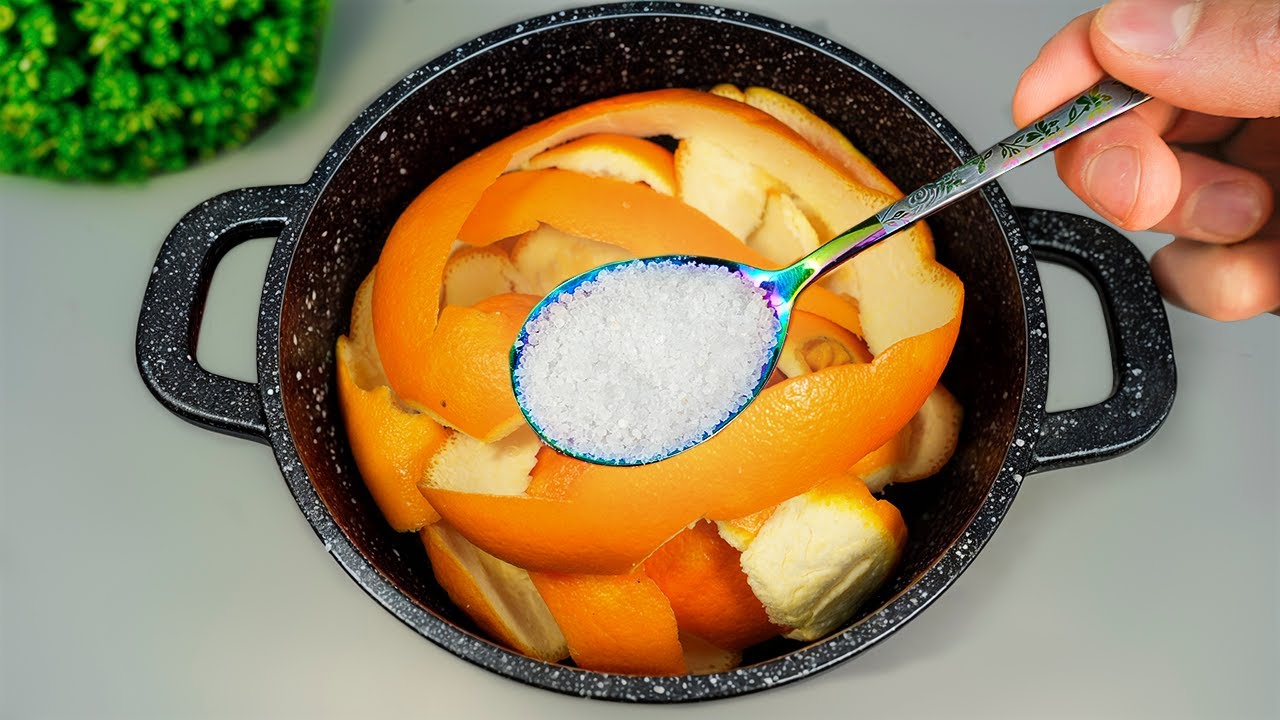 😱 Just salt the orange peels and you will be forever grateful to me!