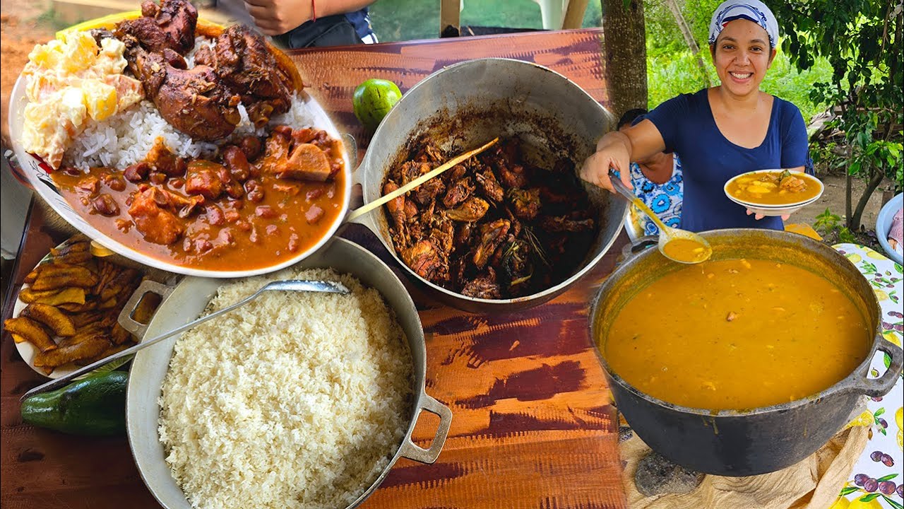 SANCOCHO T&Iacute;PICO A LA LE&Ntilde;A en la nueva cocina. COMIDA CRIOLLA. La Vida En El Campo