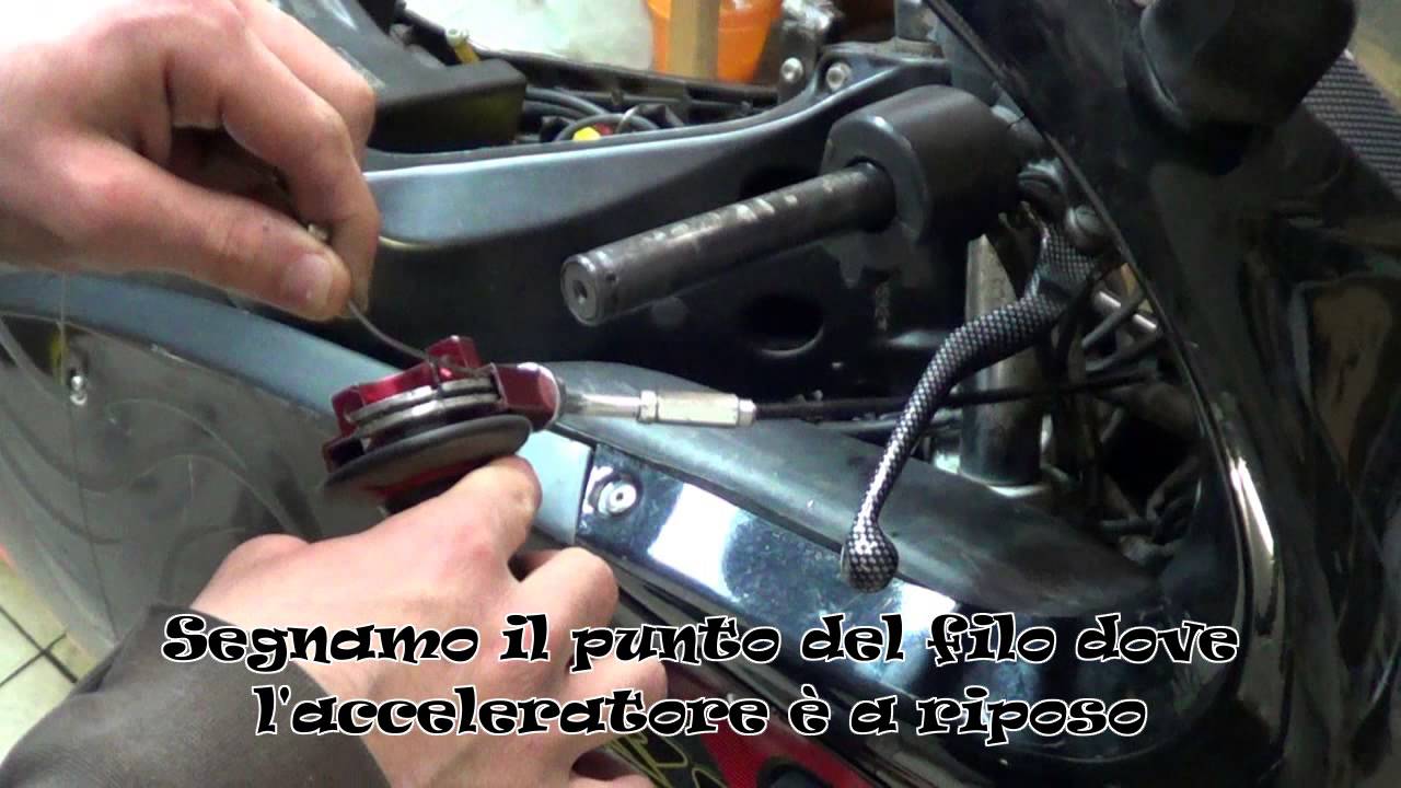 Sostituzione cavo acceleratore(con miscelatore)