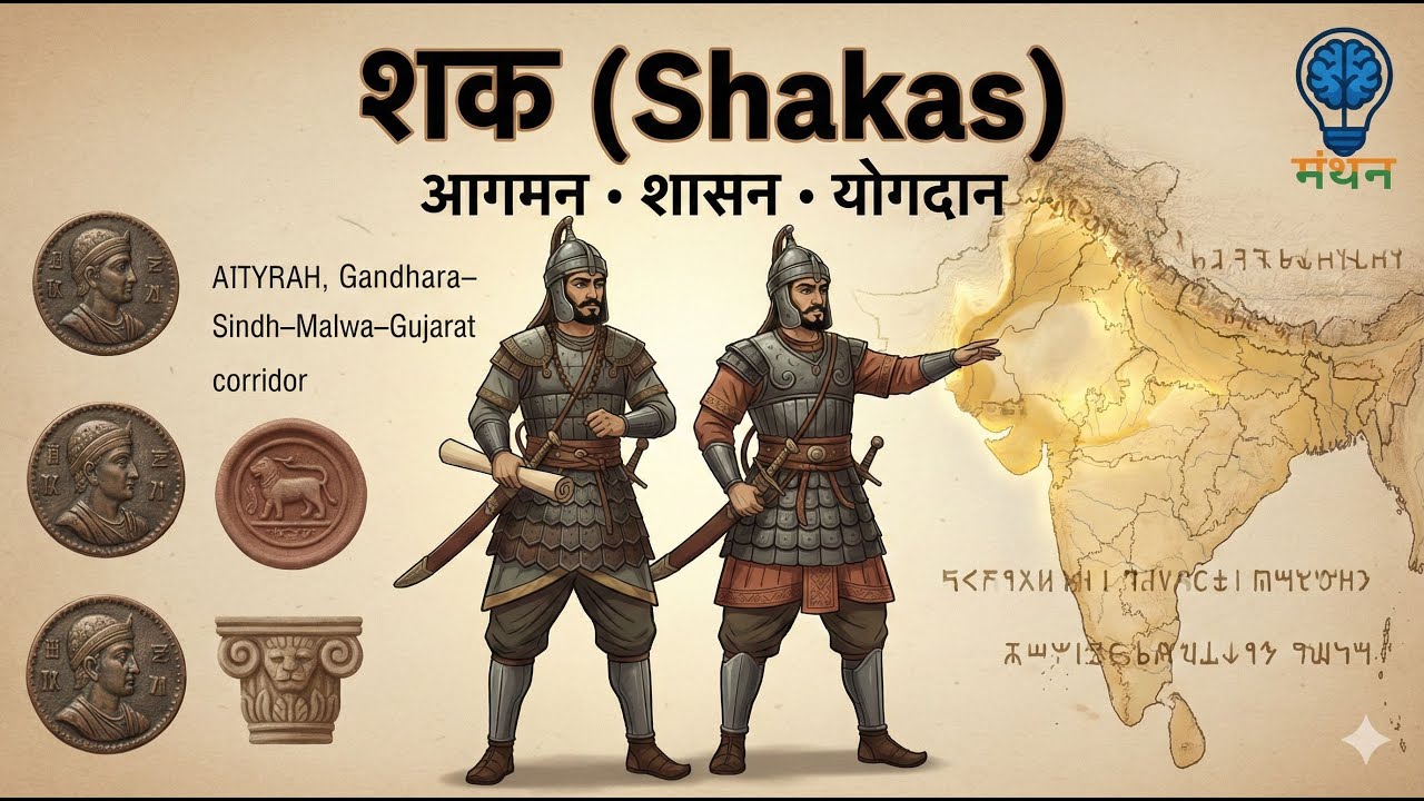 शक (Scythians / Shakas) | विस्तृत एवं गहन अध्ययन | Western Kshatrapas | Ancient Indian | MANTHAN