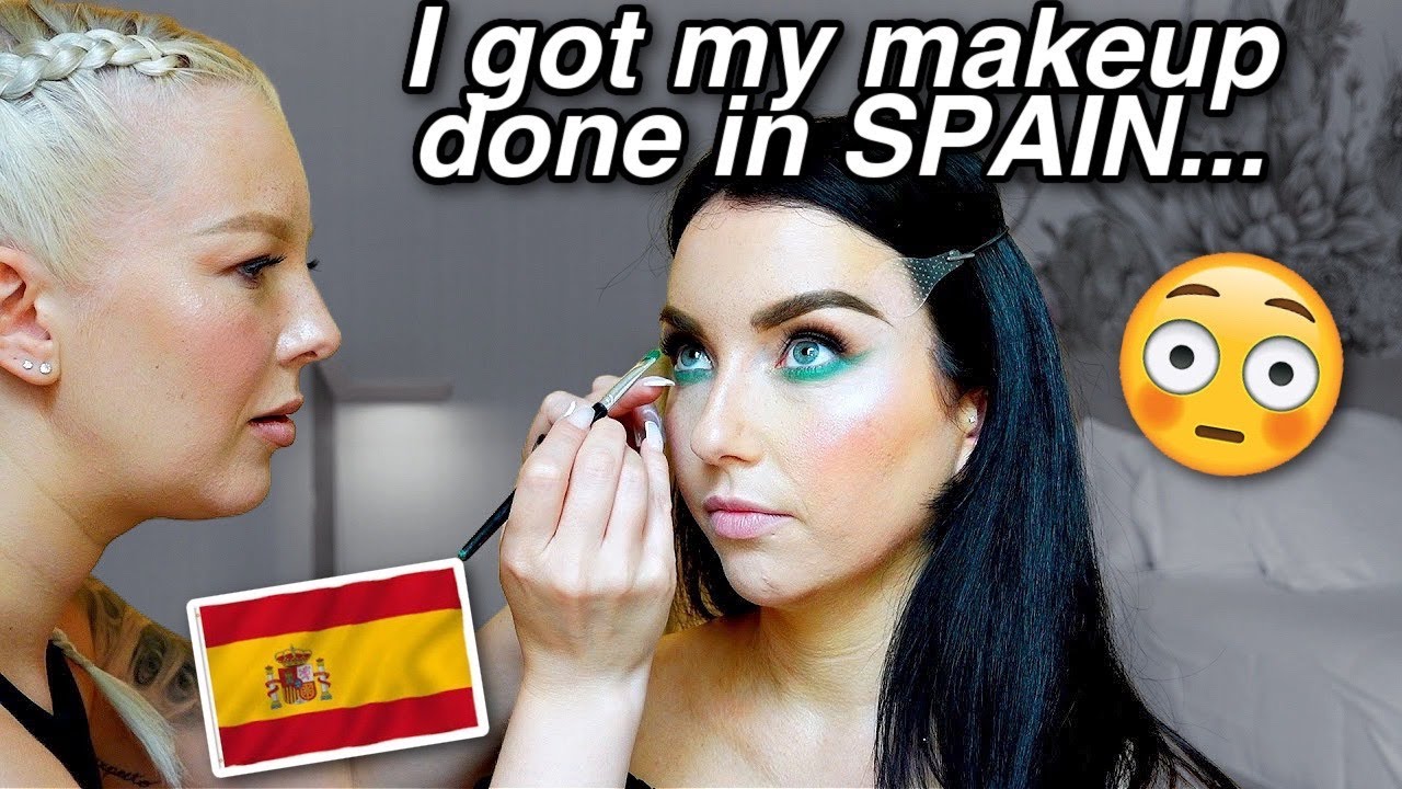 a TOP RATED BARCELONA makeup artist did my makeup...AND I WAS SHOCKED