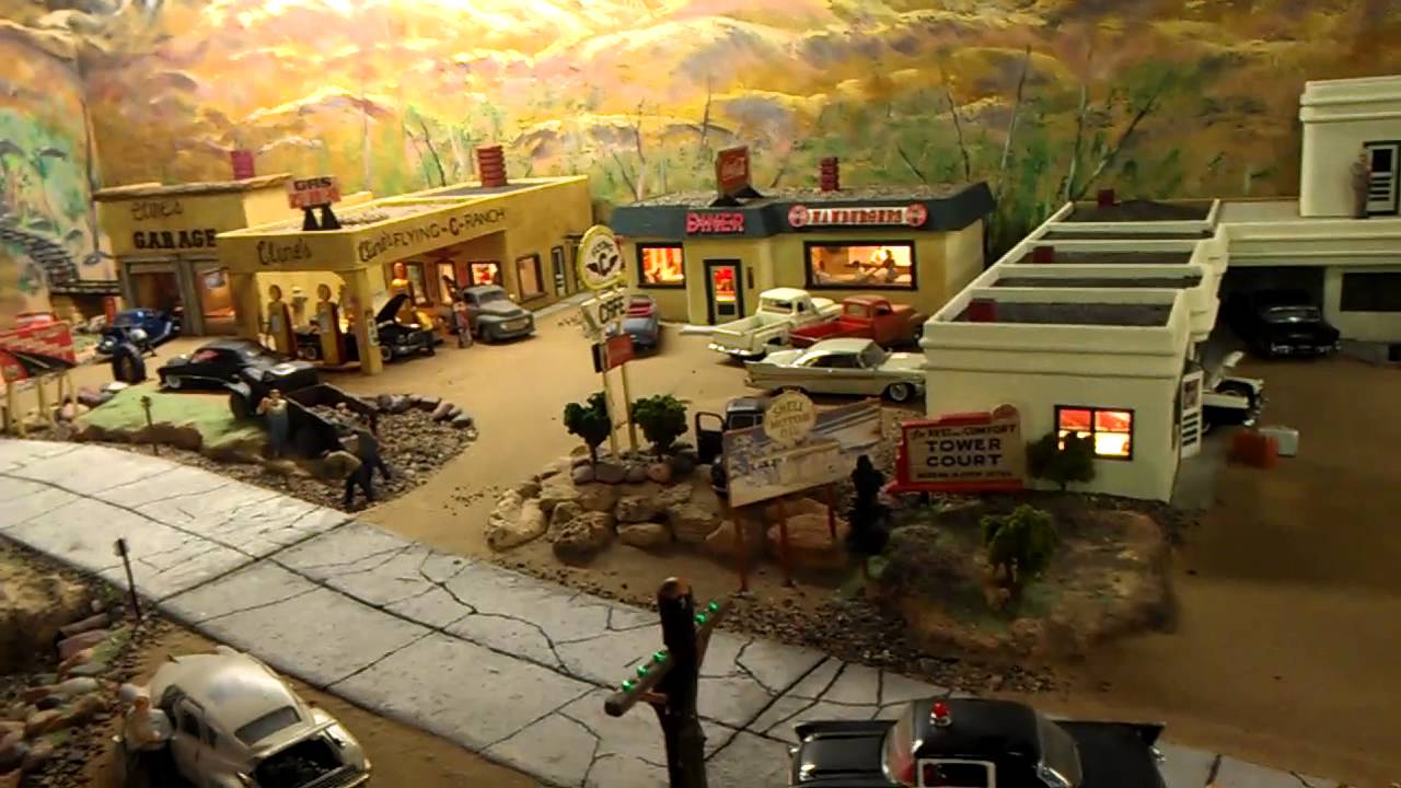 Route 66 diorama