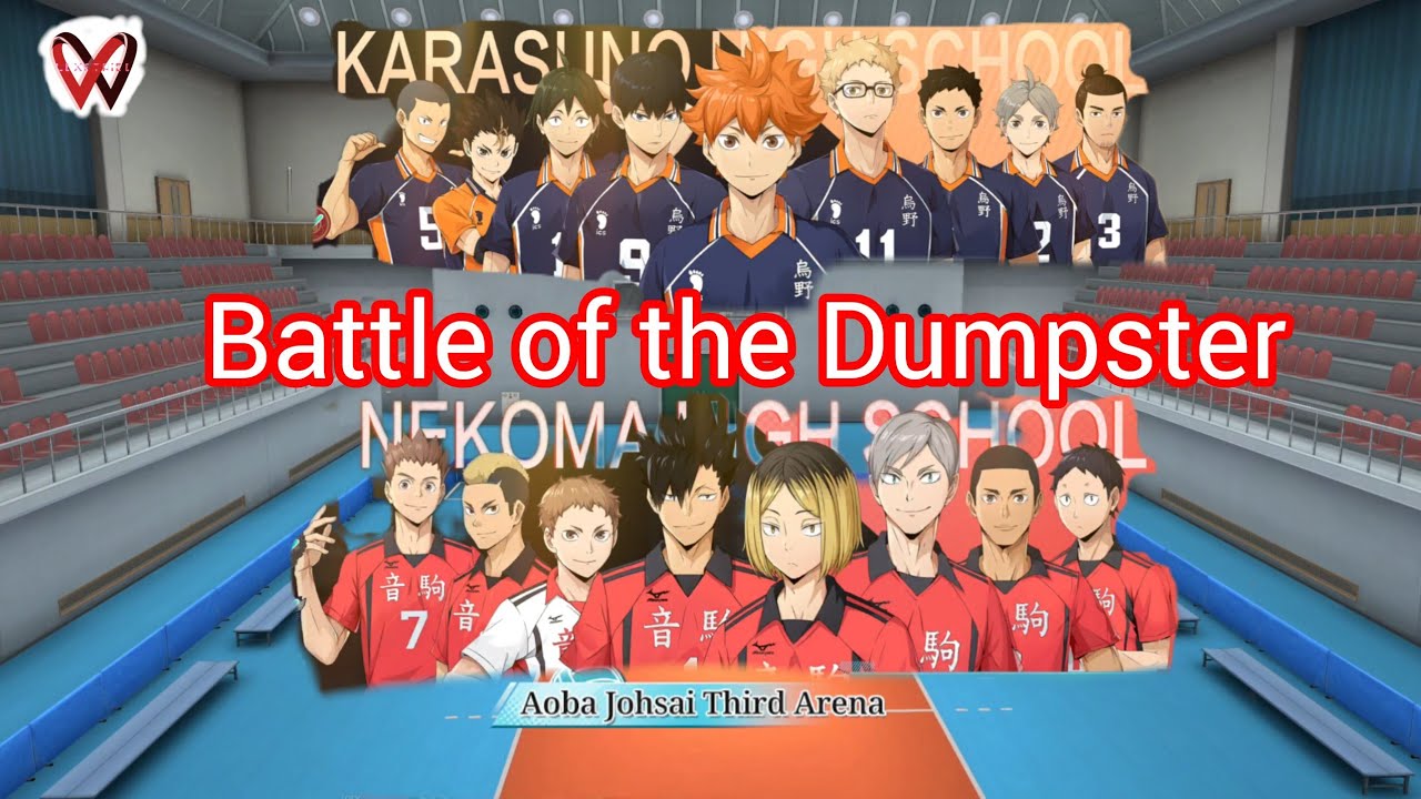 Haikyuu Fly High | Battle of the Dumpster | Karasuno Vs. Nekoma