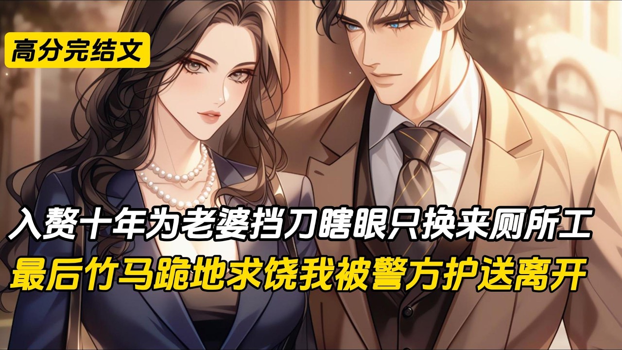 入赘十年，为老婆挡刀瞎了一只眼，病榻前照顾她两年。她死后把财产留给竹马，只给我厕所工合同。竹马扒光我衣服、逼我签七百万欠条。报到那天塑料婚戒开启真正遗嘱。企业家大会上竹马伪造遗嘱被揭穿#完结文
