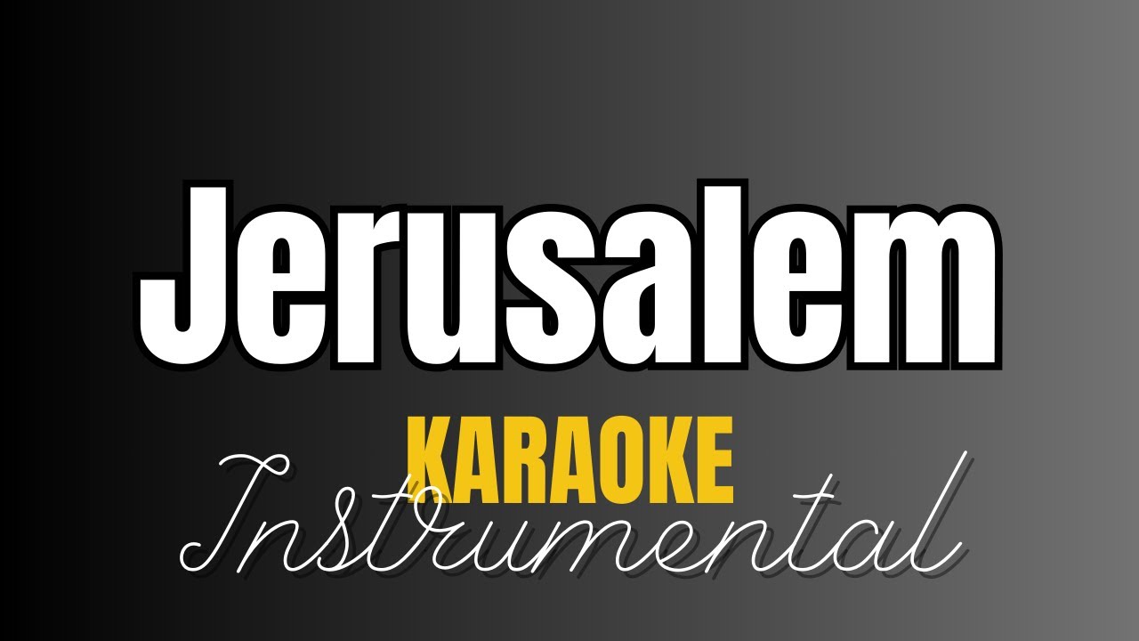 Jerusalem lift up your voice | Strings Pad | Instrumental with lyrics | Karaoke