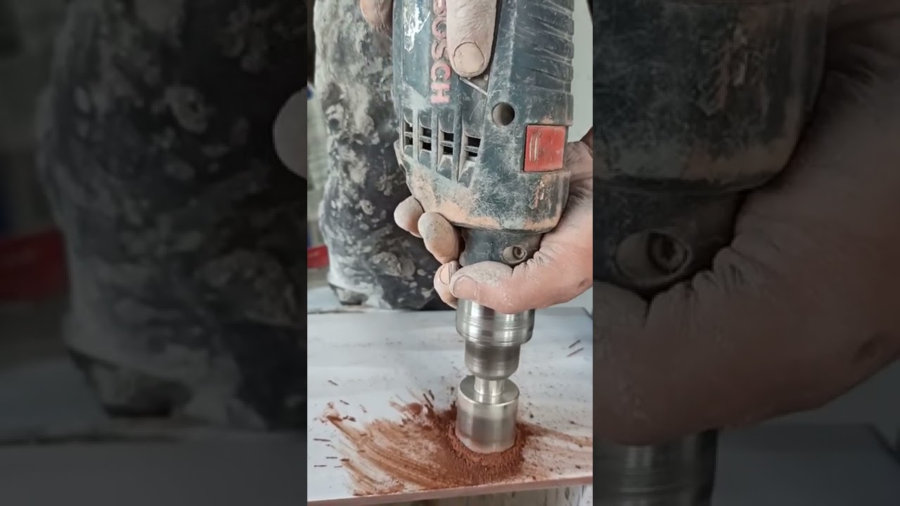 cómo perforar cerámicas con copas de diamante!!! facil y sencillo.