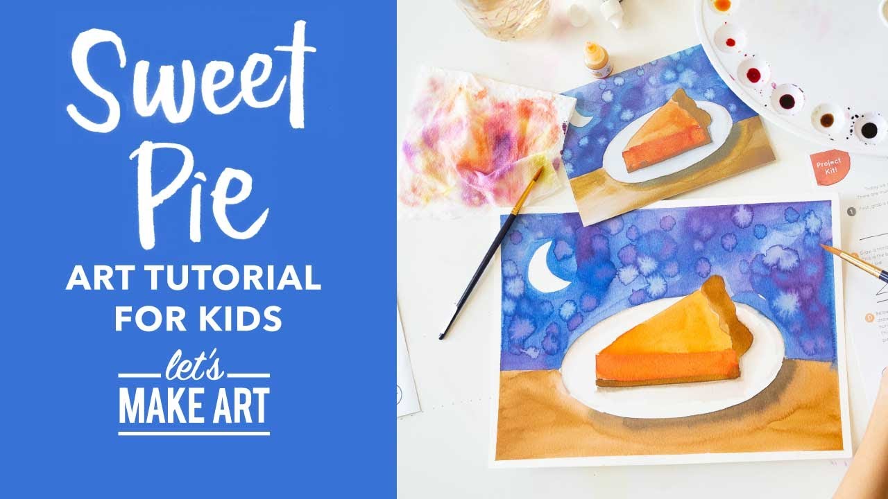 Sweet Pie 🥧At-Home Art Lesson for Kids by Nicole Miyuki of Let's Make Art (DIY Arts and Crafts)
