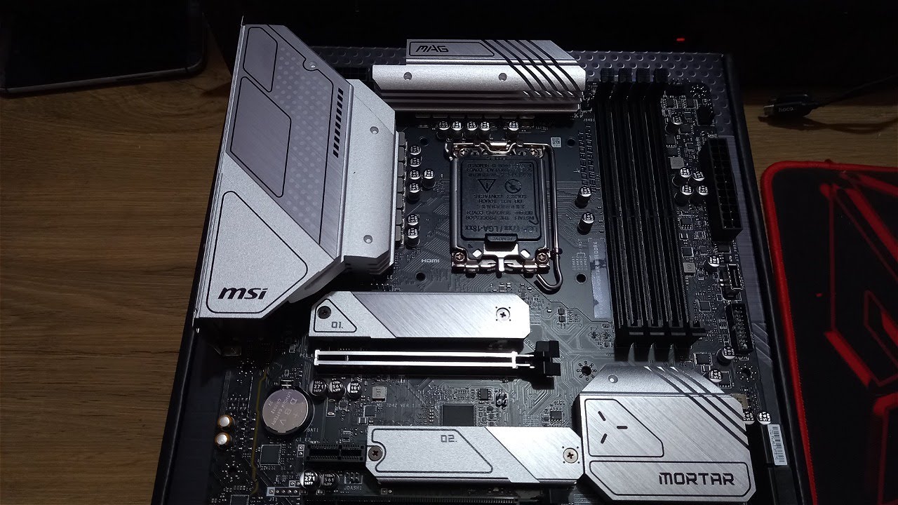 MSI Mag B660M Mortar Wifi DDR4 12th Gen M-ATX Motherboard Unboxing