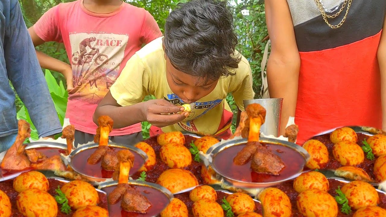 sahi spicy chicken masala curry&sahi spicy egg masala curry eating and win rupay 1600₹,eating fast