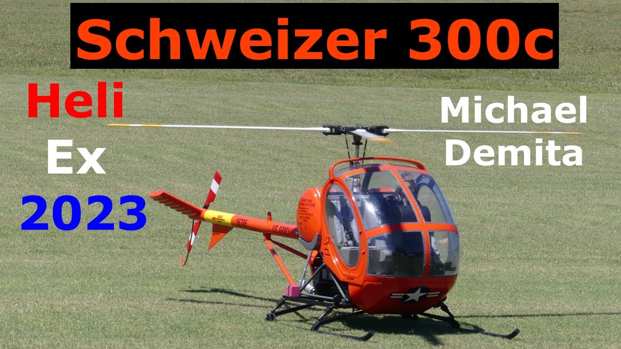 Vario Schweizer 300c Michael Demita at Heli Ex 2023 RC Helicopter Event Scale Helicopter