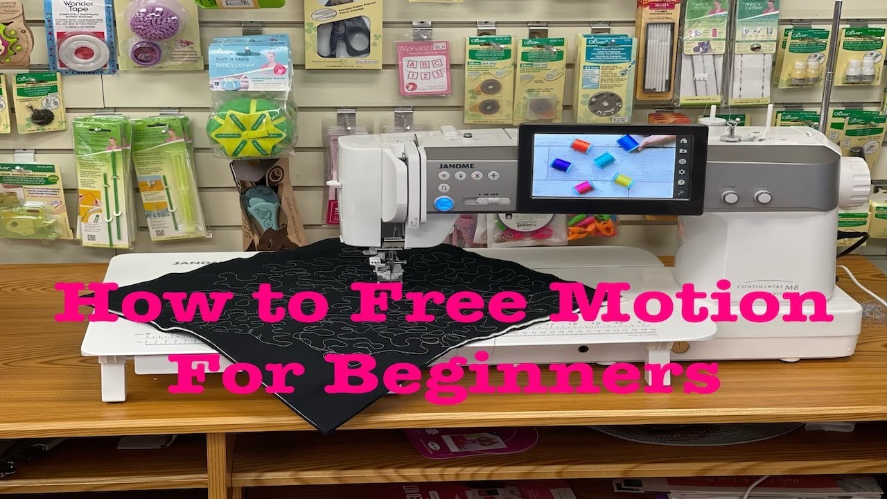 How to Free Motion EASY on the Janome M8- Checking out the ASR
