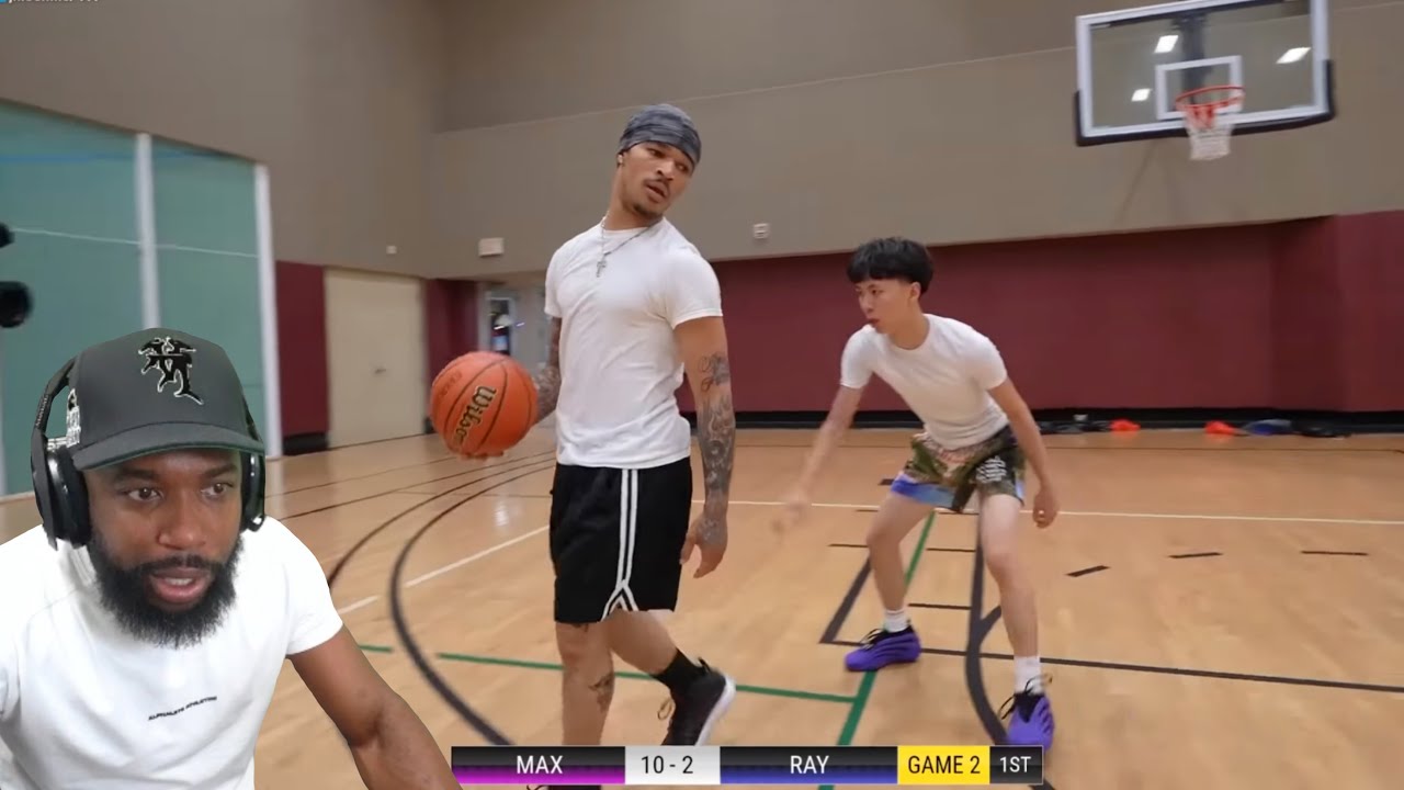 PlaqueBoyMax vs Ray 1v1 Basketball Rematch REACTION!