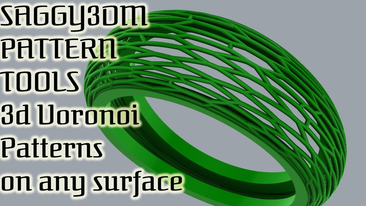 Saggy3dm Pattern Tools - 6 | Voronoi pattern on any surface