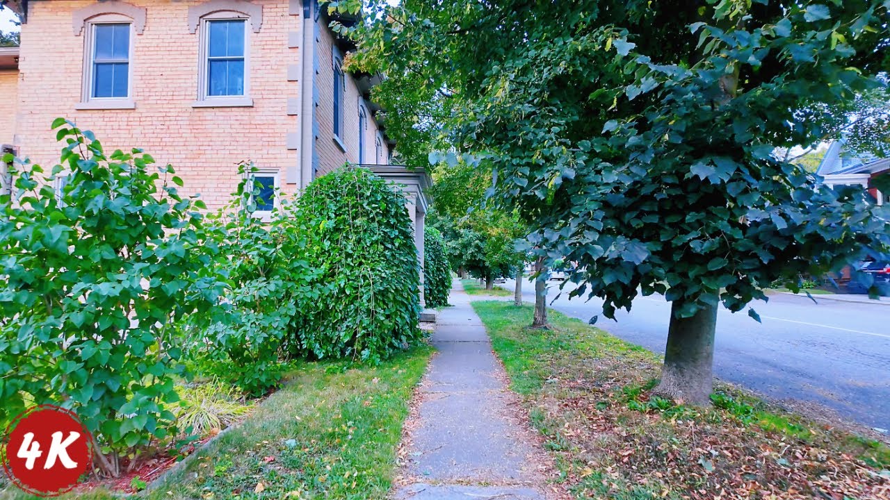 Slow Morning Stroll in Canadian Small Town 🇨🇦 | Calm Streets & Sunrise Ambience