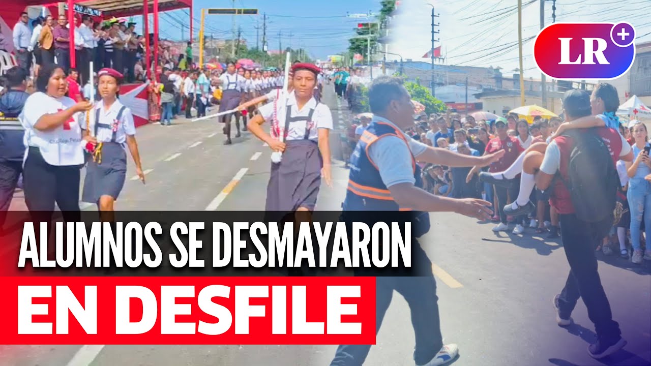 Iquitos: más de 20 ALUMNOS se DESMAYARON en DESFILE ESCOLAR tras intenso CALOR | #LR