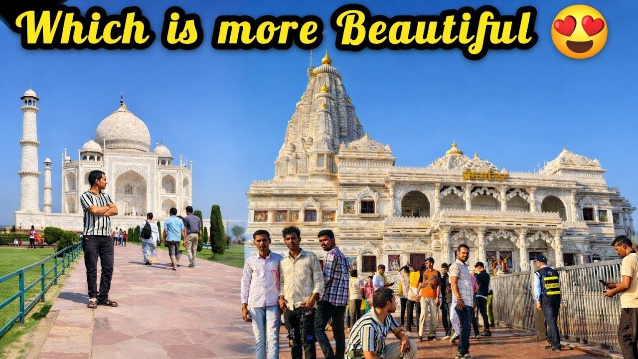 Comparing Taj Mahal to a modern temple ! What does beauty 😍 actually mean