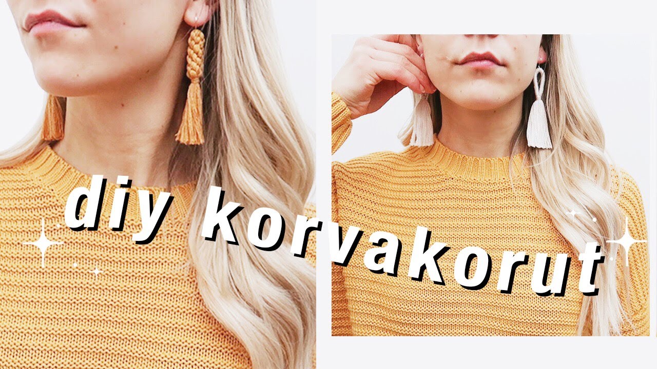 DIY MAKRAMEE KORVAKORUT || OSA 1 💛