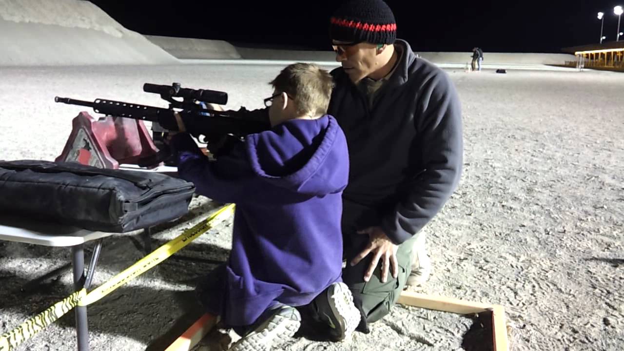 Dane first time shooting.
