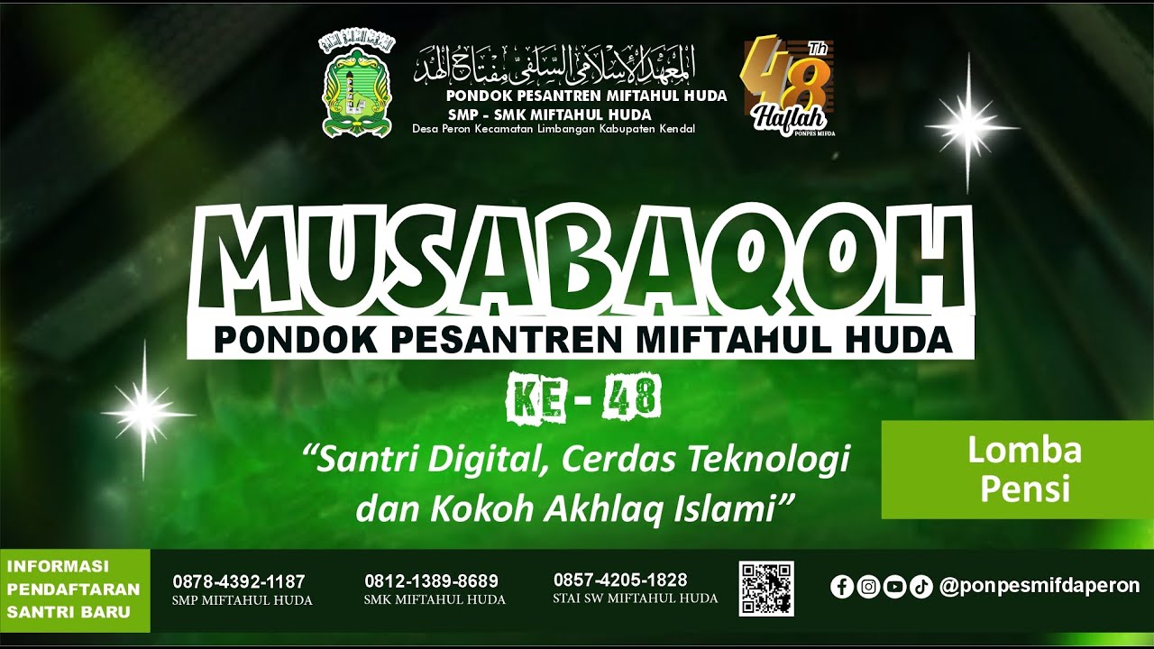 LIVE || LOMBA PENTAS SENI SANTRI DALAM RANGKA MUSABAQOH KE 48